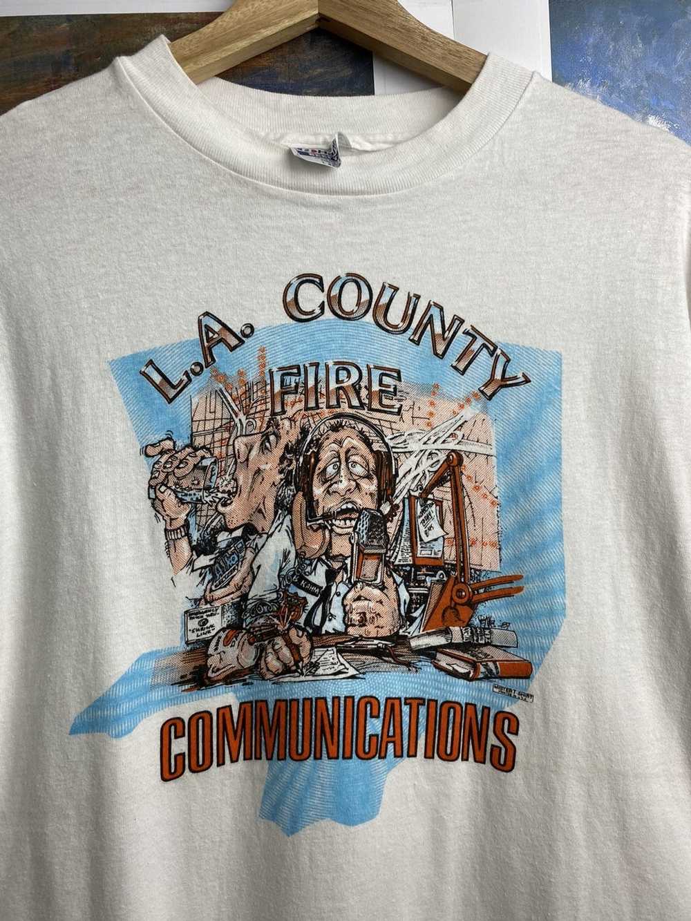 Art × Vintage RARE! LA COUNTY Communications Paro… - image 3