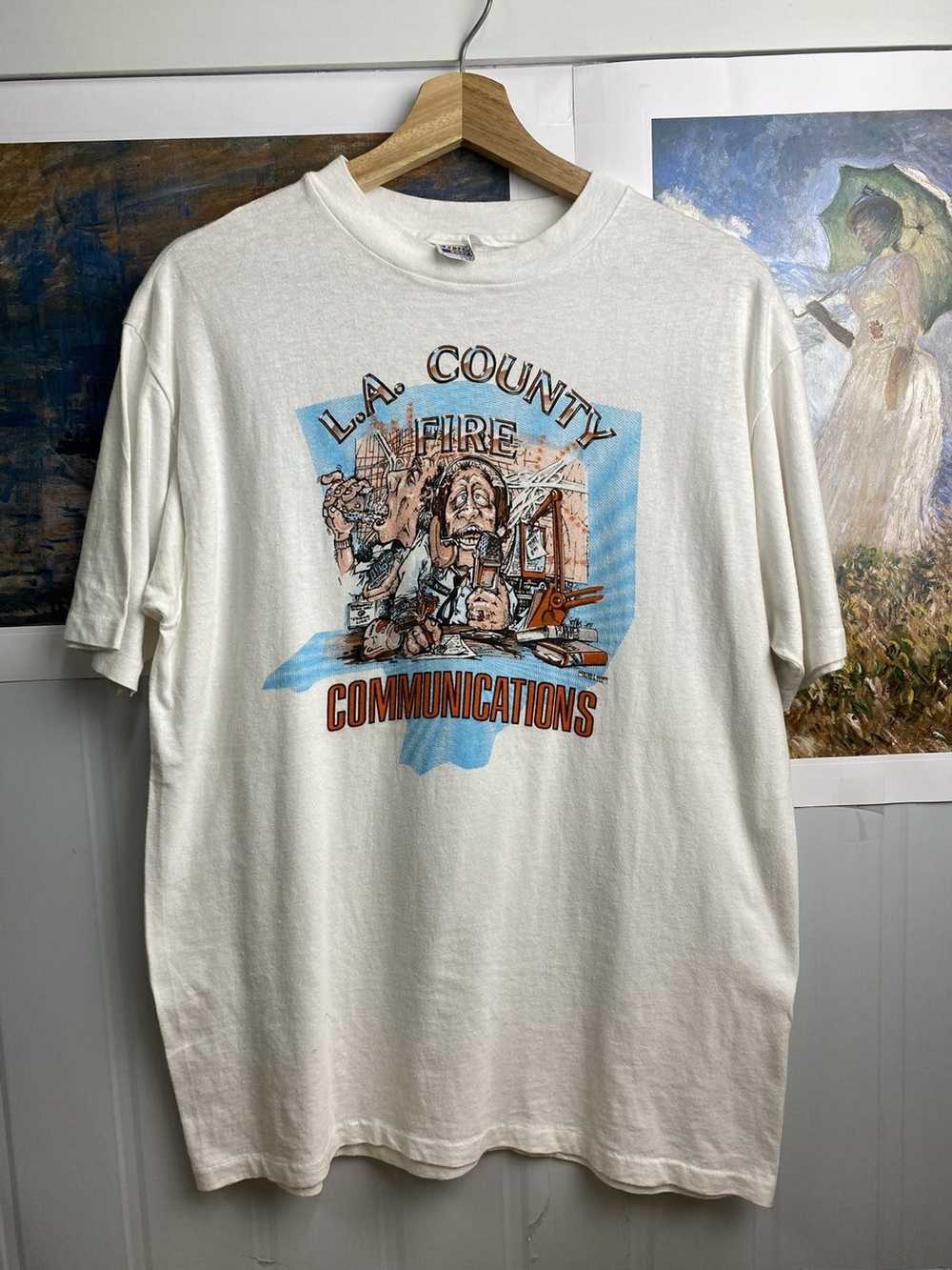 Art × Vintage RARE! LA COUNTY Communications Paro… - image 6