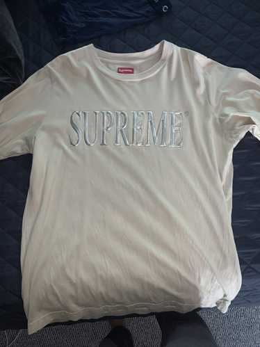 Supreme gold cheap logo long sleeve