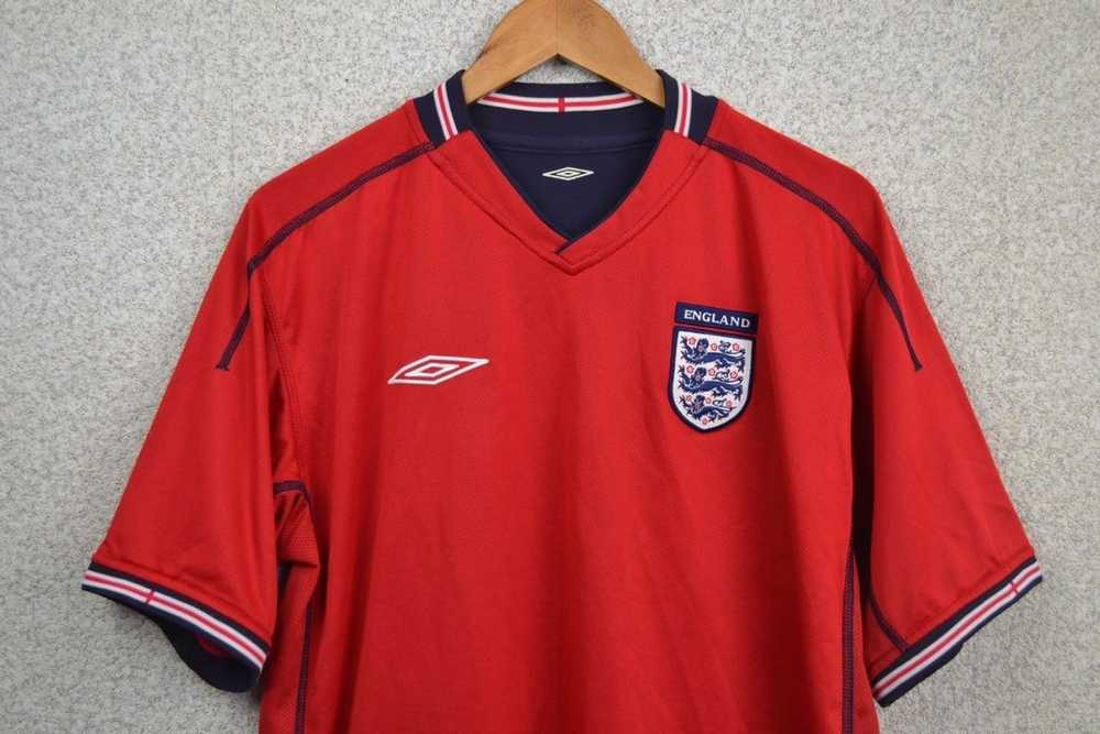 Other × Soccer Jersey × Vintage ENGLAND 2002 AWAY… - image 3