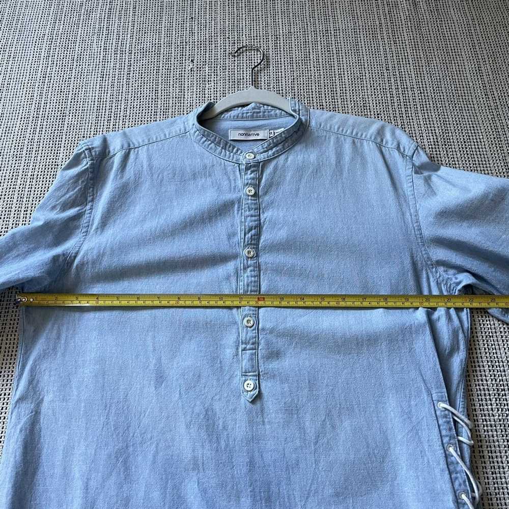 Nonnative AW15 Pilgrim Pullover shirt in sky blue… - image 8