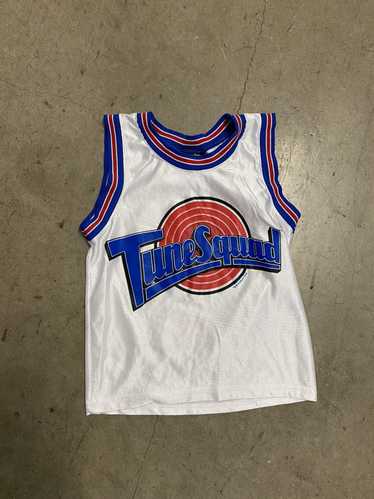 Vintage Space Jam Taz Jersey Kids 5/6 White VTG 90