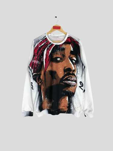 Rap Tees × Vintage Bootleg Tupac Shakur All Over … - image 1