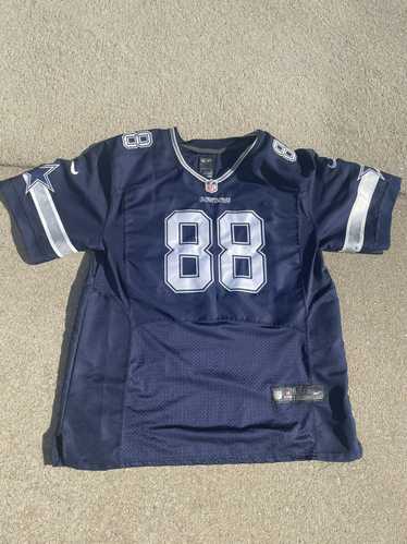 Chic Cowboys Womens Blue T-Shirt - #88 Dez Bryant Silver Numbers