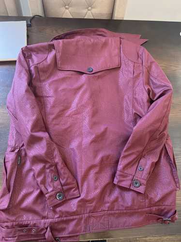 Orisue burgundy p coat