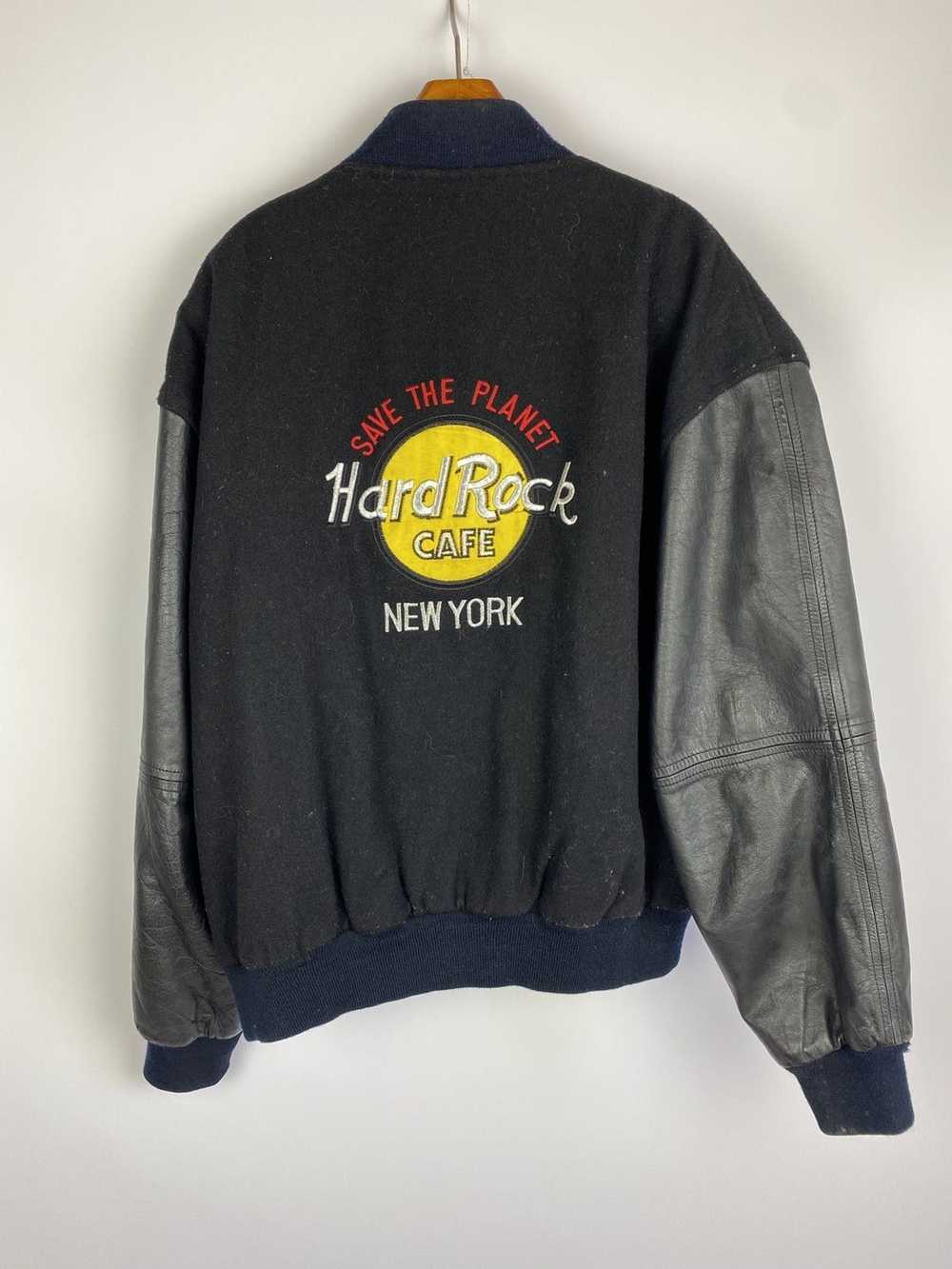 Designer × Hard Rock Cafe × Vintage Leather jacke… - image 2