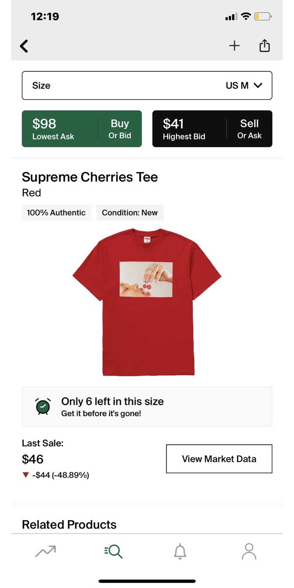 Supreme Supreme Cherries Tee - image 7