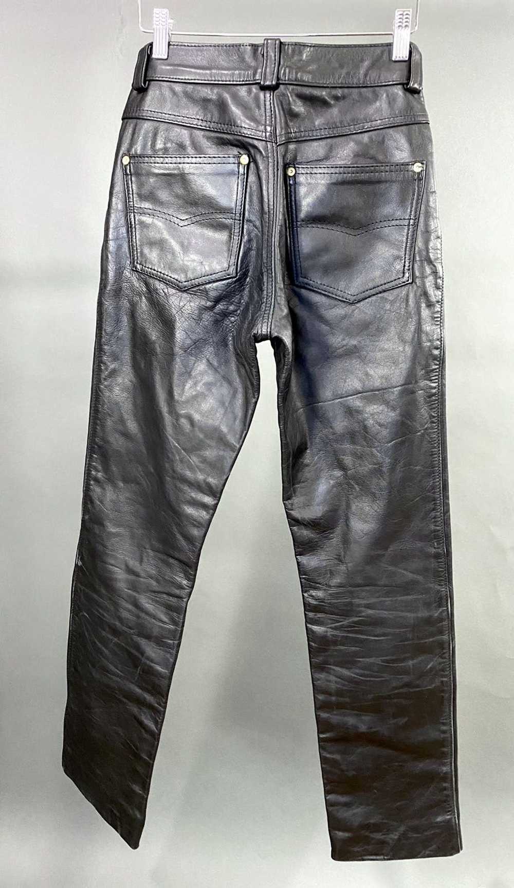 Schott SCHOTT NYC Black Genuine Leather Pants Siz… - image 2
