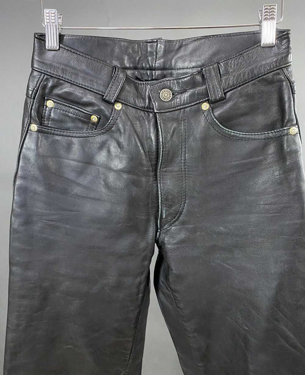 Schott SCHOTT NYC Black Genuine Leather Pants Siz… - image 3