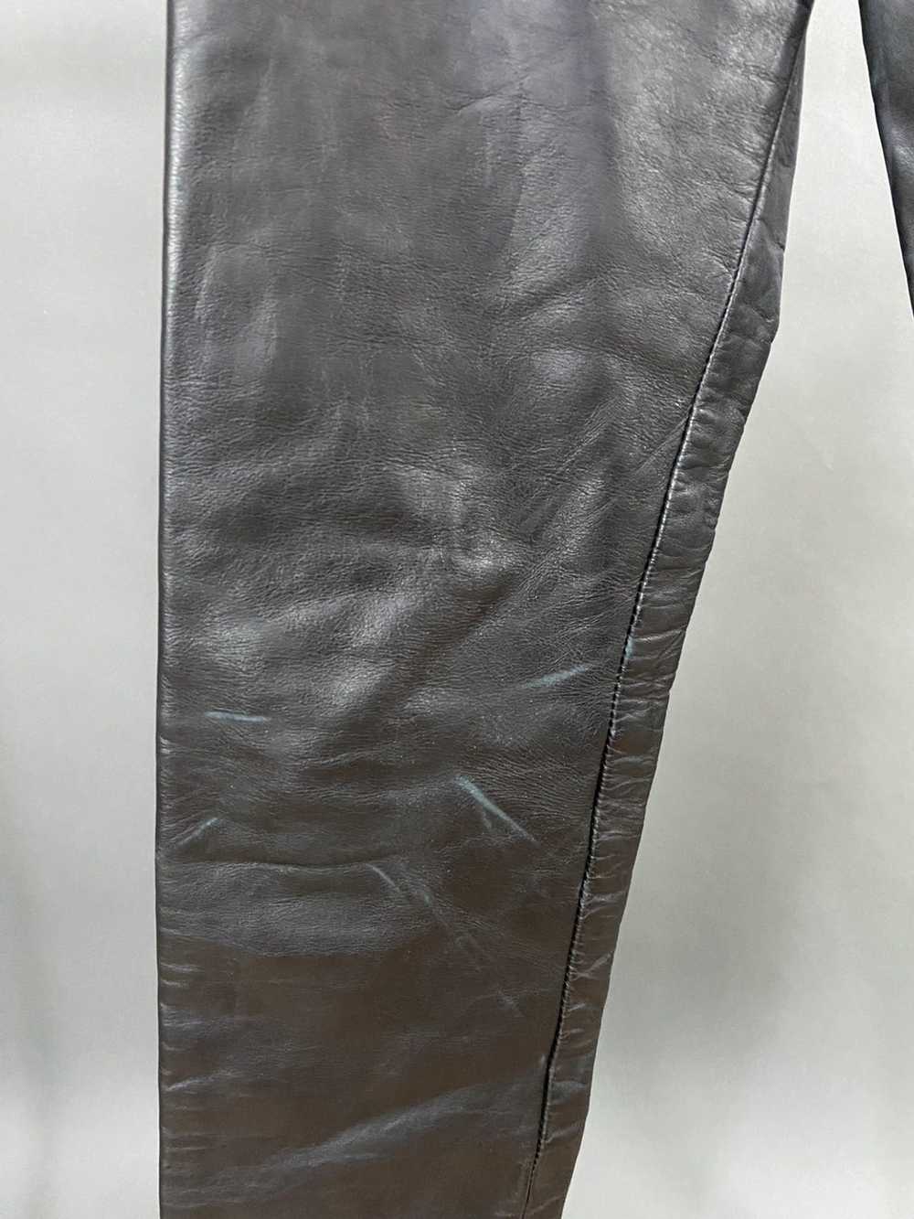 Schott SCHOTT NYC Black Genuine Leather Pants Siz… - image 7