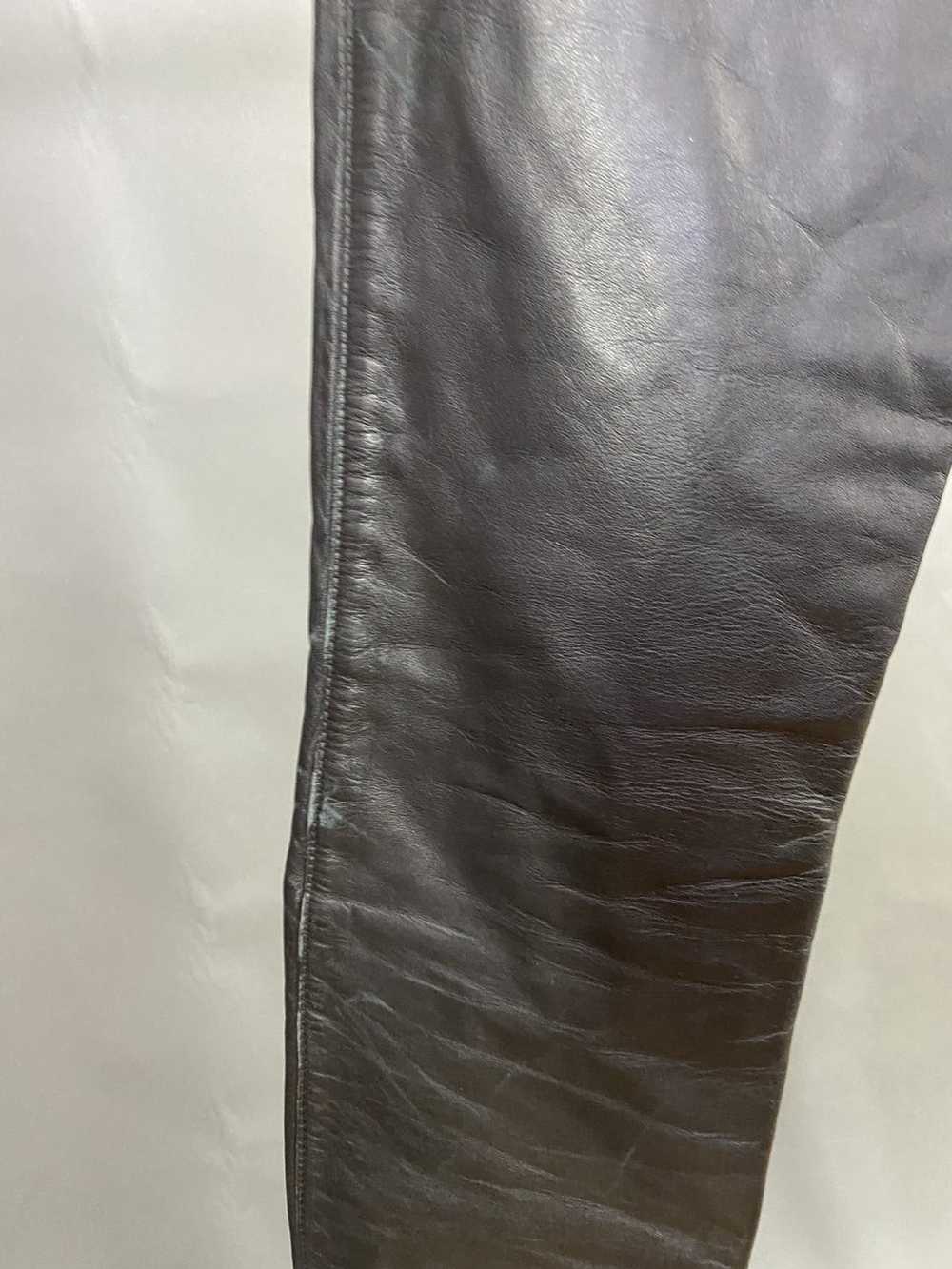 Schott SCHOTT NYC Black Genuine Leather Pants Siz… - image 8