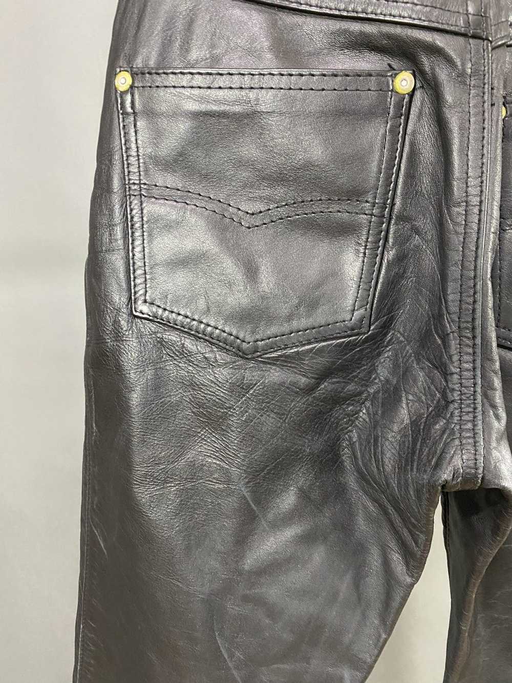 Schott SCHOTT NYC Black Genuine Leather Pants Siz… - image 9