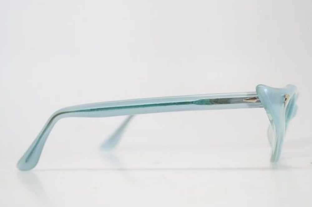 Baby Blue Cat Eye Glasses Vintage - image 2