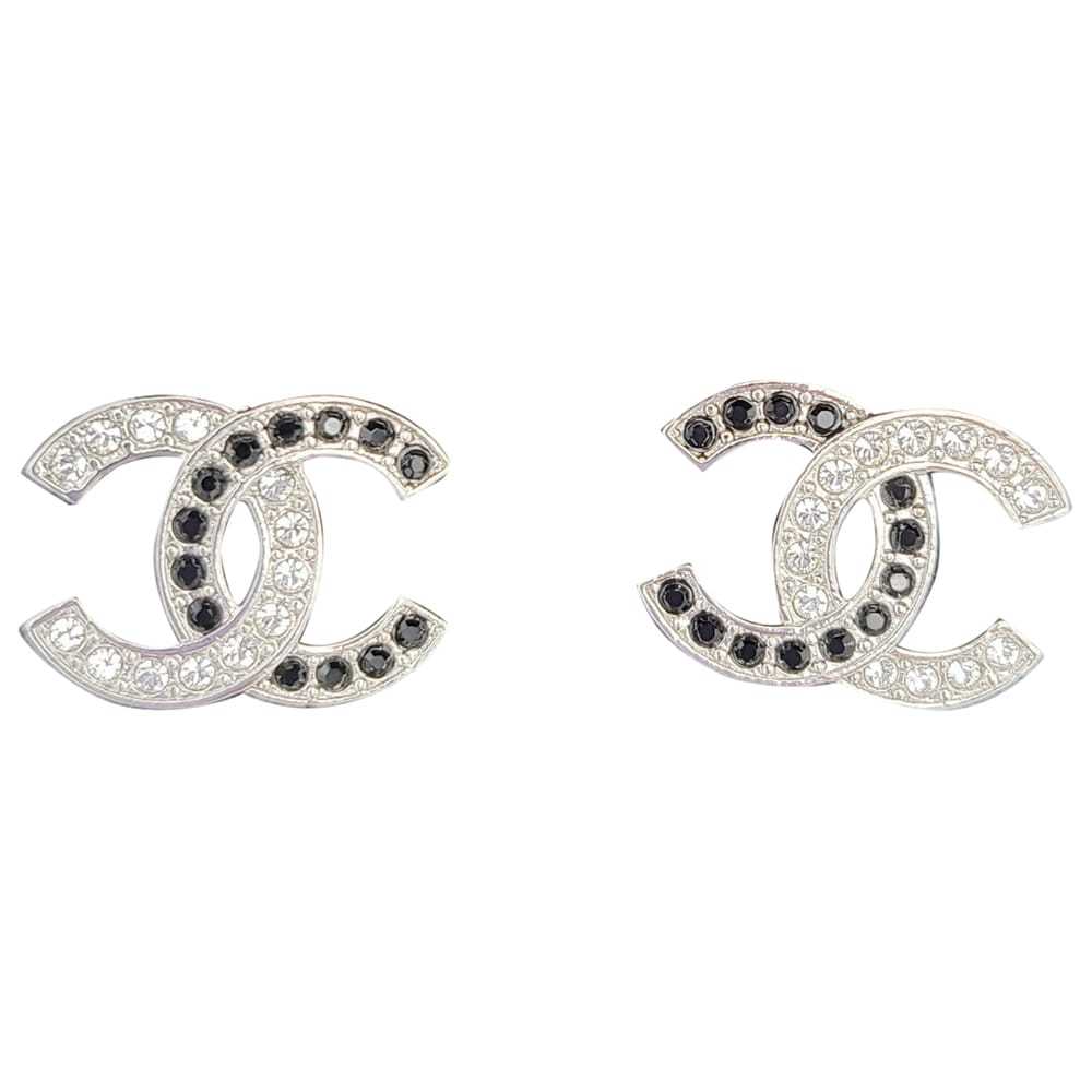 Chanel Cc crystal earrings - image 1