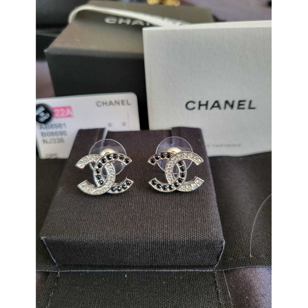 Chanel Cc crystal earrings - image 2