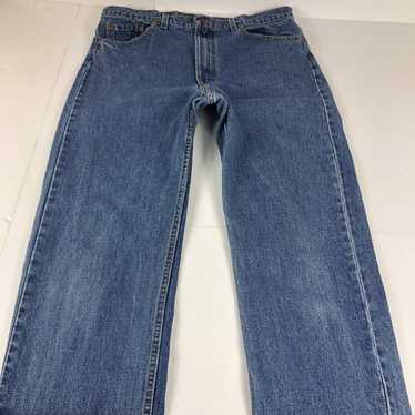 Vintage 505 Orange Tab 33x30 Levis Denim Jeans. Made in Brazil