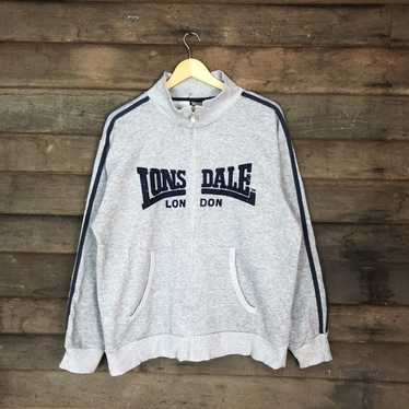 Lonsdale London Full Zip Cotton Blend Jacket (Men's XXL) Gray