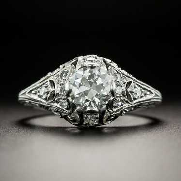 Art Deco .74 Carat Diamond Engagement Ring