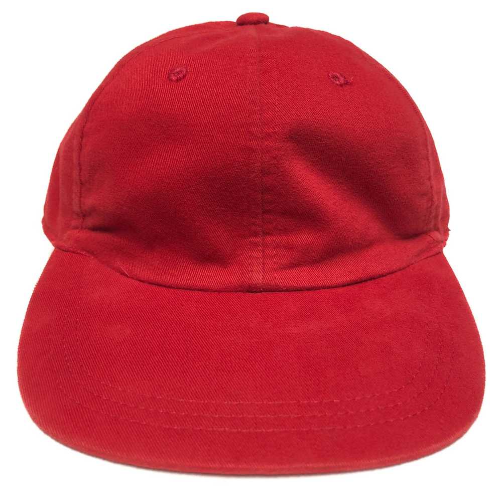 Vintage GAP Blank Red Strapback Hat - image 1