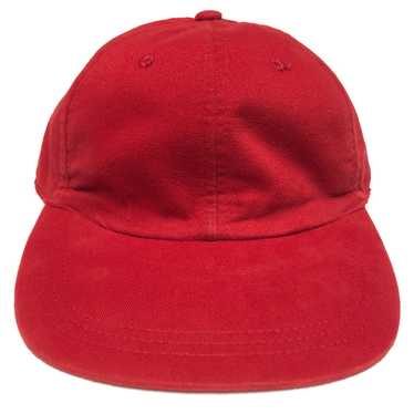 Vintage GAP Blank Red Strapback Hat - image 1