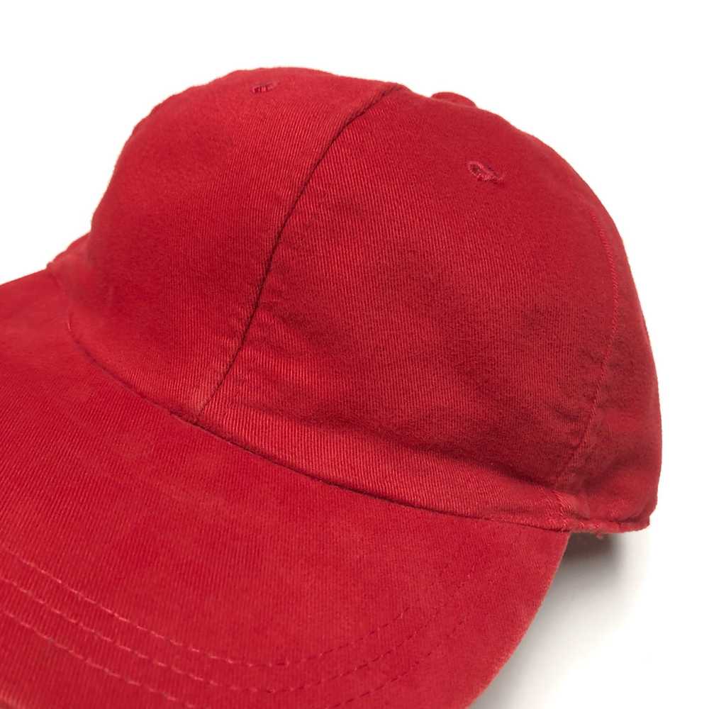Vintage GAP Blank Red Strapback Hat - image 2