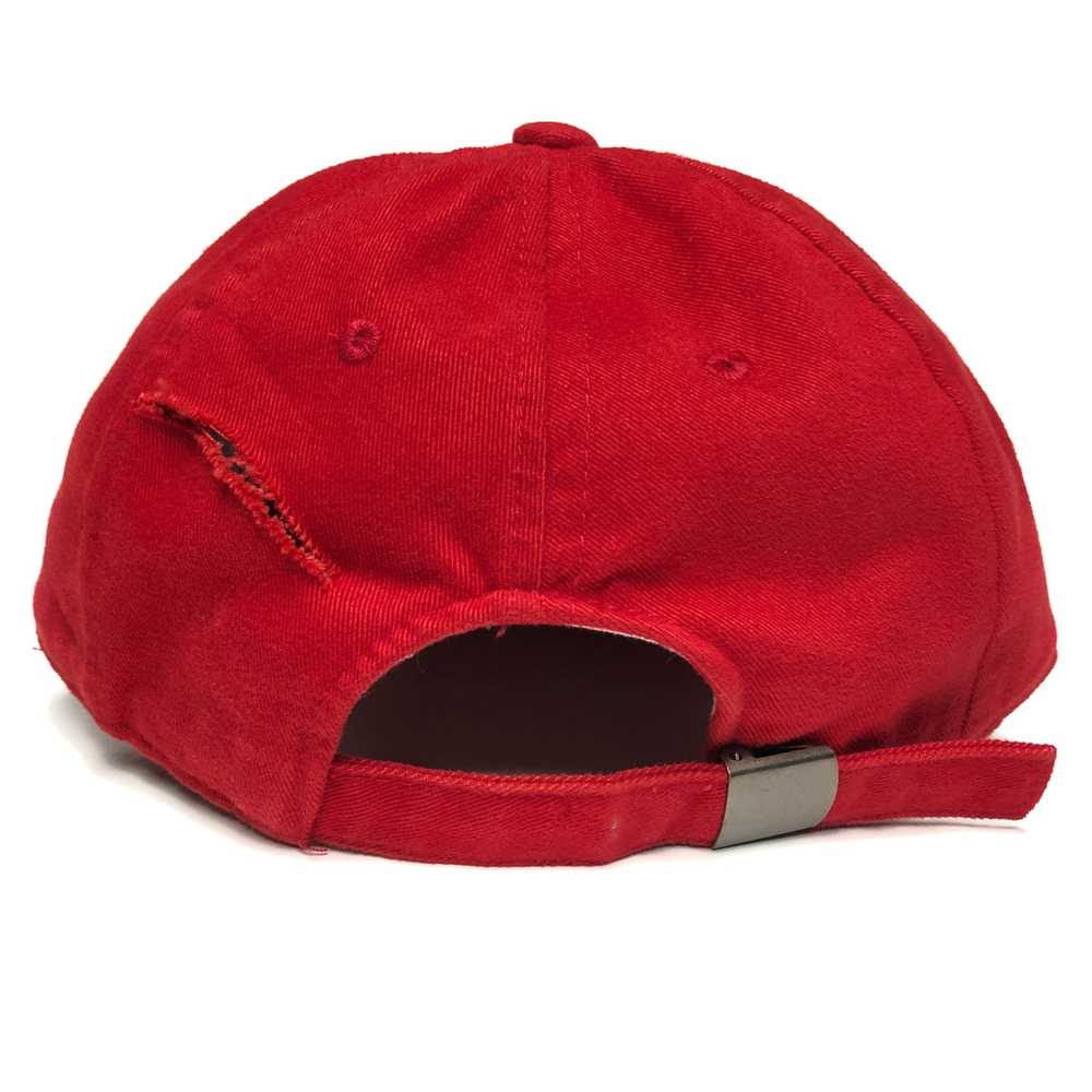 Vintage GAP Blank Red Strapback Hat - image 4