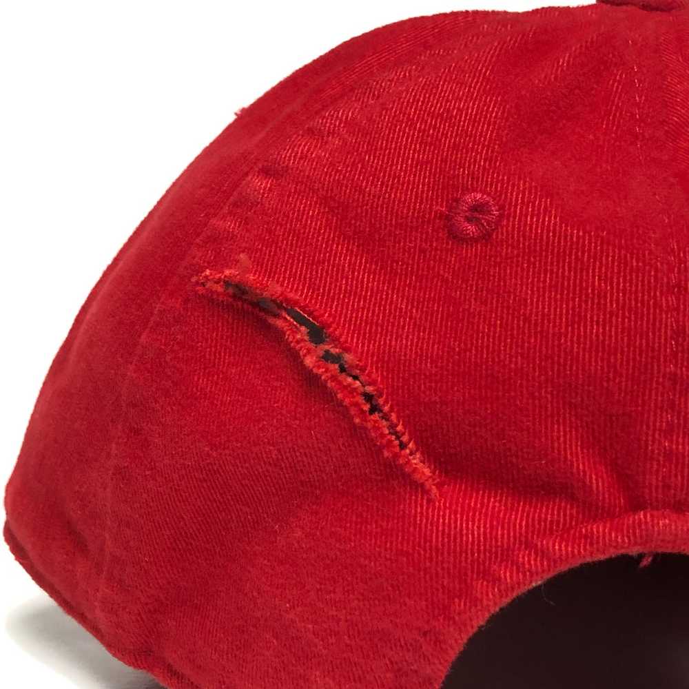Vintage GAP Blank Red Strapback Hat - image 5