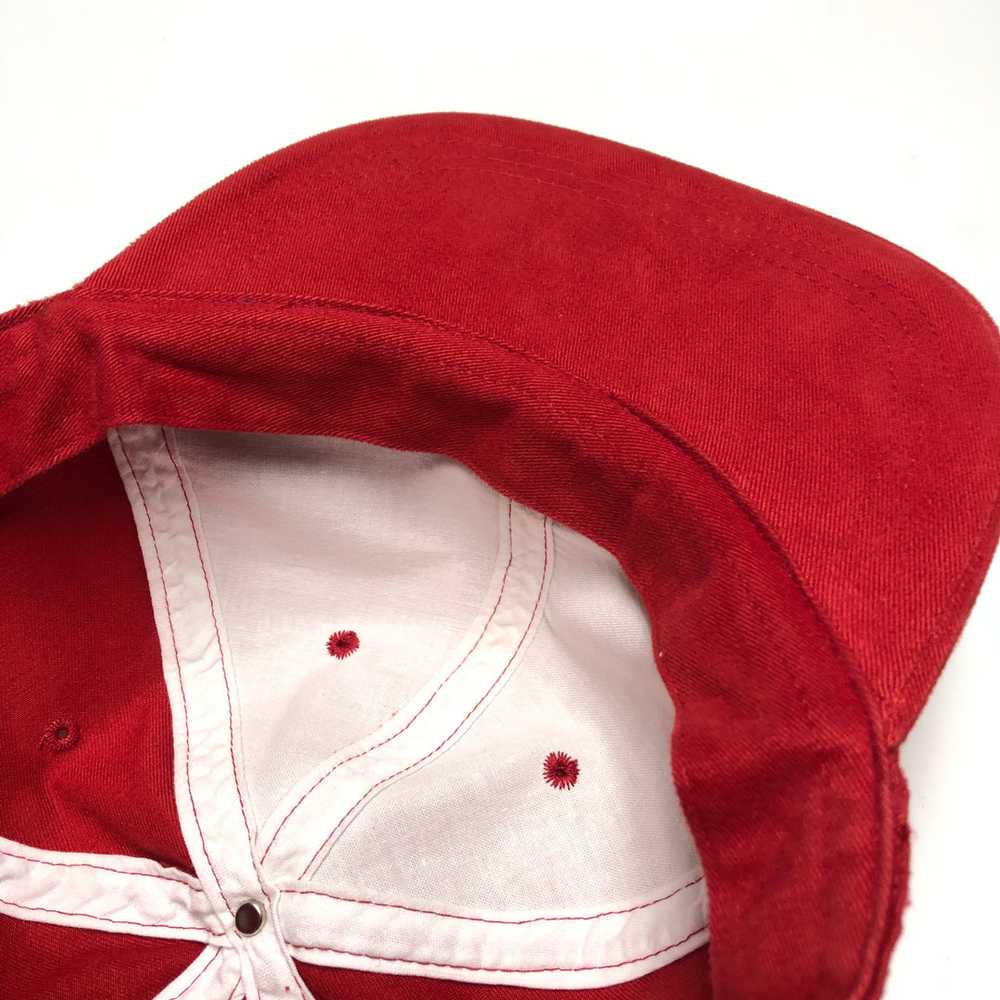 Vintage GAP Blank Red Strapback Hat - image 6