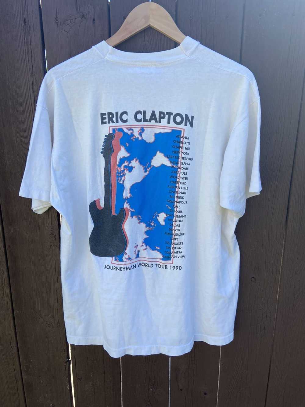 Band Tees × Vintage Vintage 1990 Eric Clapton Tou… - image 2