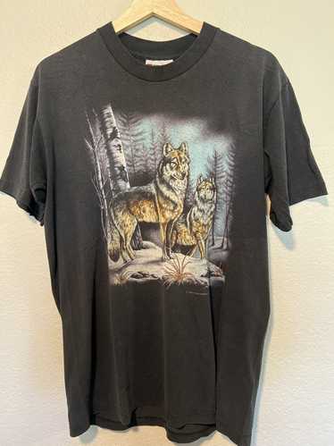 Vintage Vintage 1991 wolf t shirt - single stitch