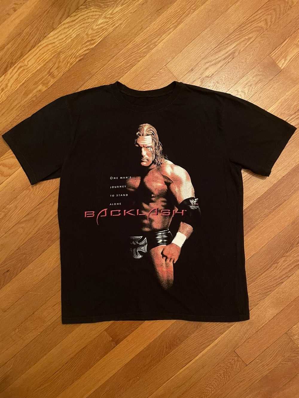 Vintage × Wwe × Wwf Vintage WWF Backlash 2002 Tee - image 1