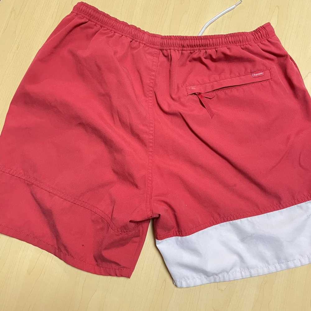 Supreme Supreme banner water shorts 2016 red nylon - image 2