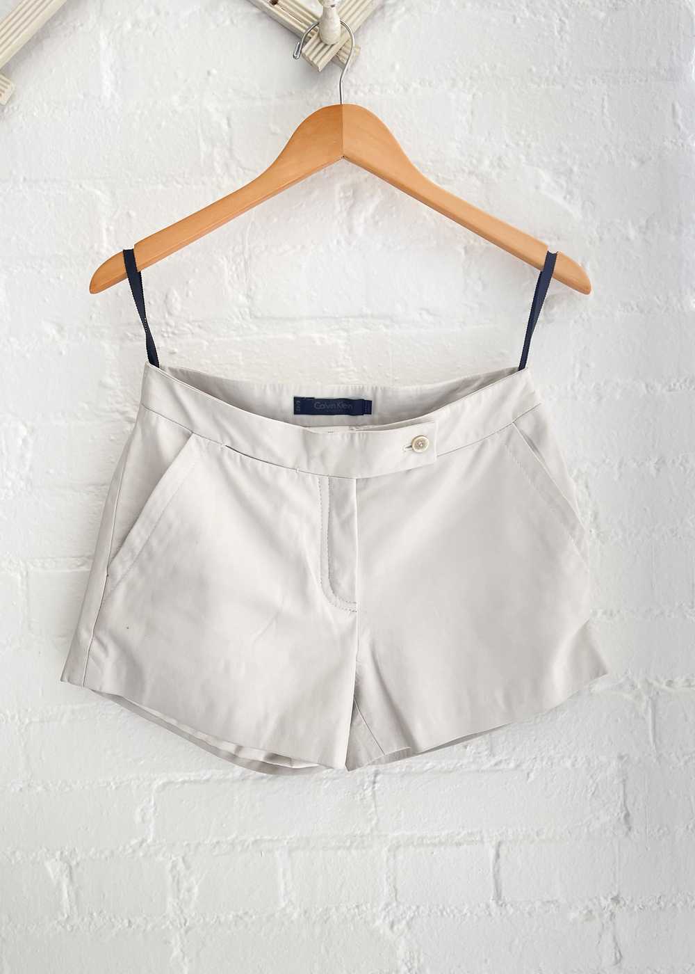 Vintage Calvin Klein Leather Shorts - image 2