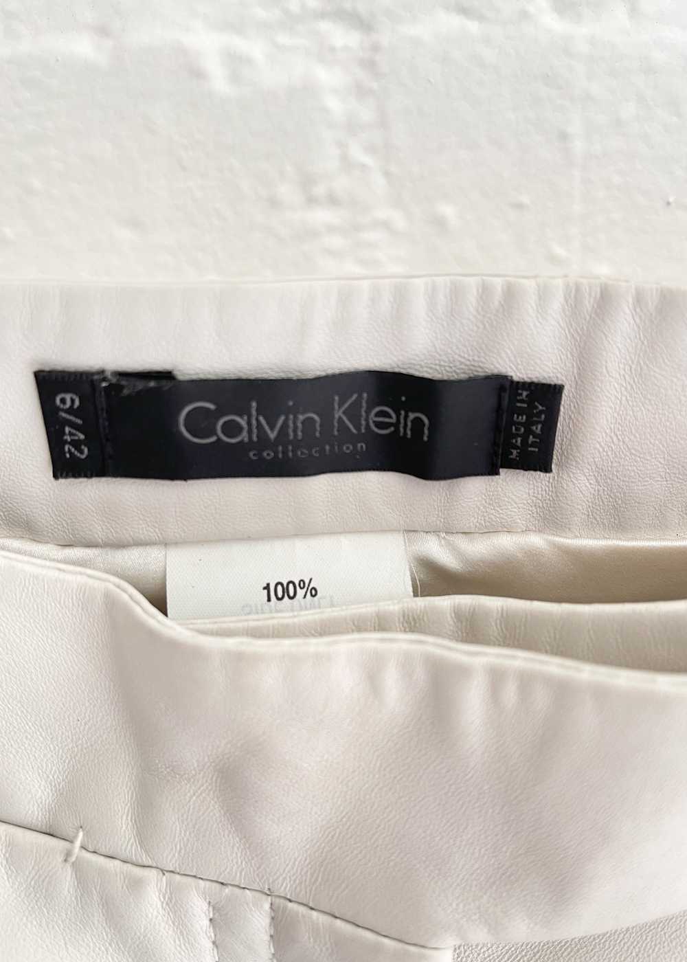 Vintage Calvin Klein Leather Shorts - image 4