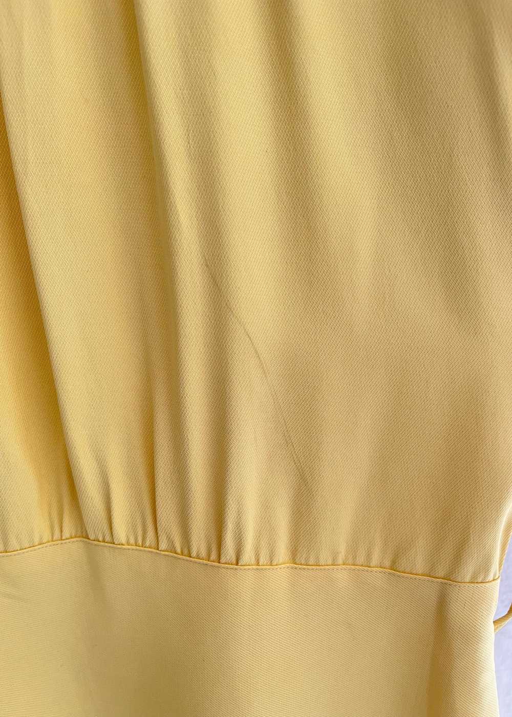 Vintage 1940s Daffodil Yellow Rayon Shirt - image 8