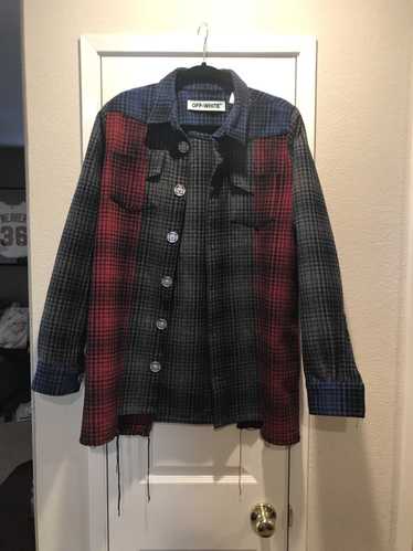 Off-White DECONSTRUCTED FLANNEL SHIRT
