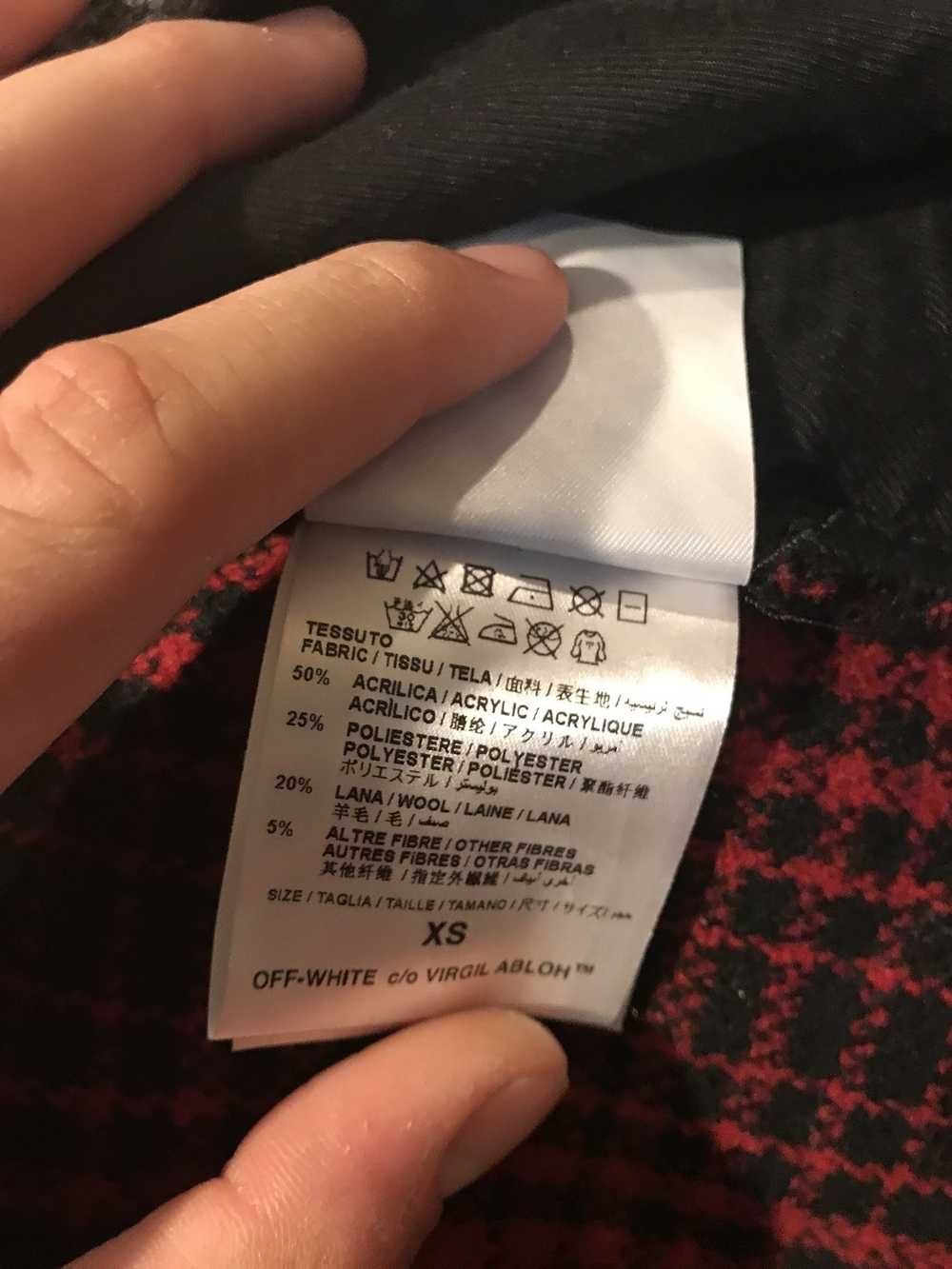 Off-White DECONSTRUCTED FLANNEL SHIRT - image 5