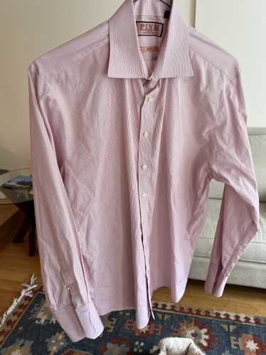 Thomas Pink Pin stripe pink Thomas Pink button up 