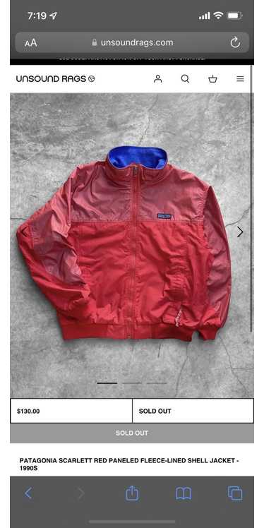Patagonia × Vintage PATAGONIA RED FLEECE-LINED SHE