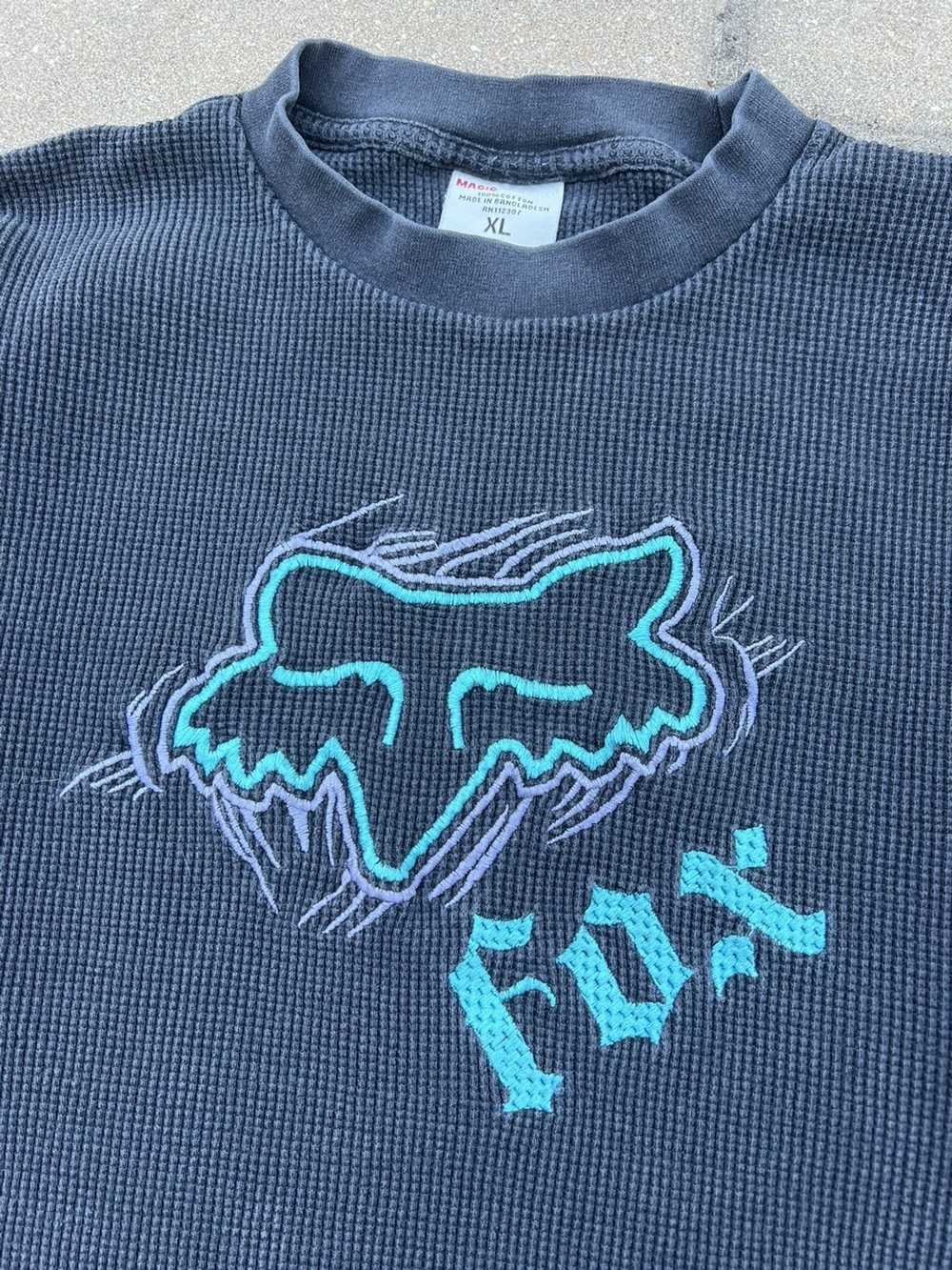 Fox × Vintage Vintage Faded Black Fox Thermal - image 2