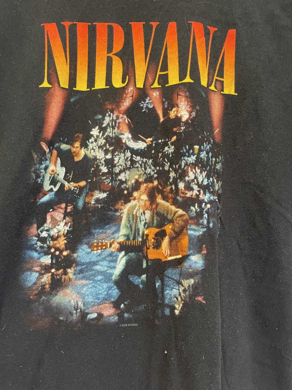Nirvana Vintage Nirvana Concert Band Tee Adult Sm… - image 2