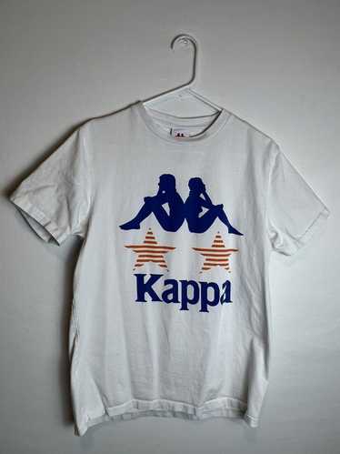 Kappa Kappa S/S La Clamor White T-Shirt Blue Orang