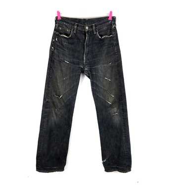 45rpm (A44) 45rpm Distressed Jeans Denim Made In … - image 1