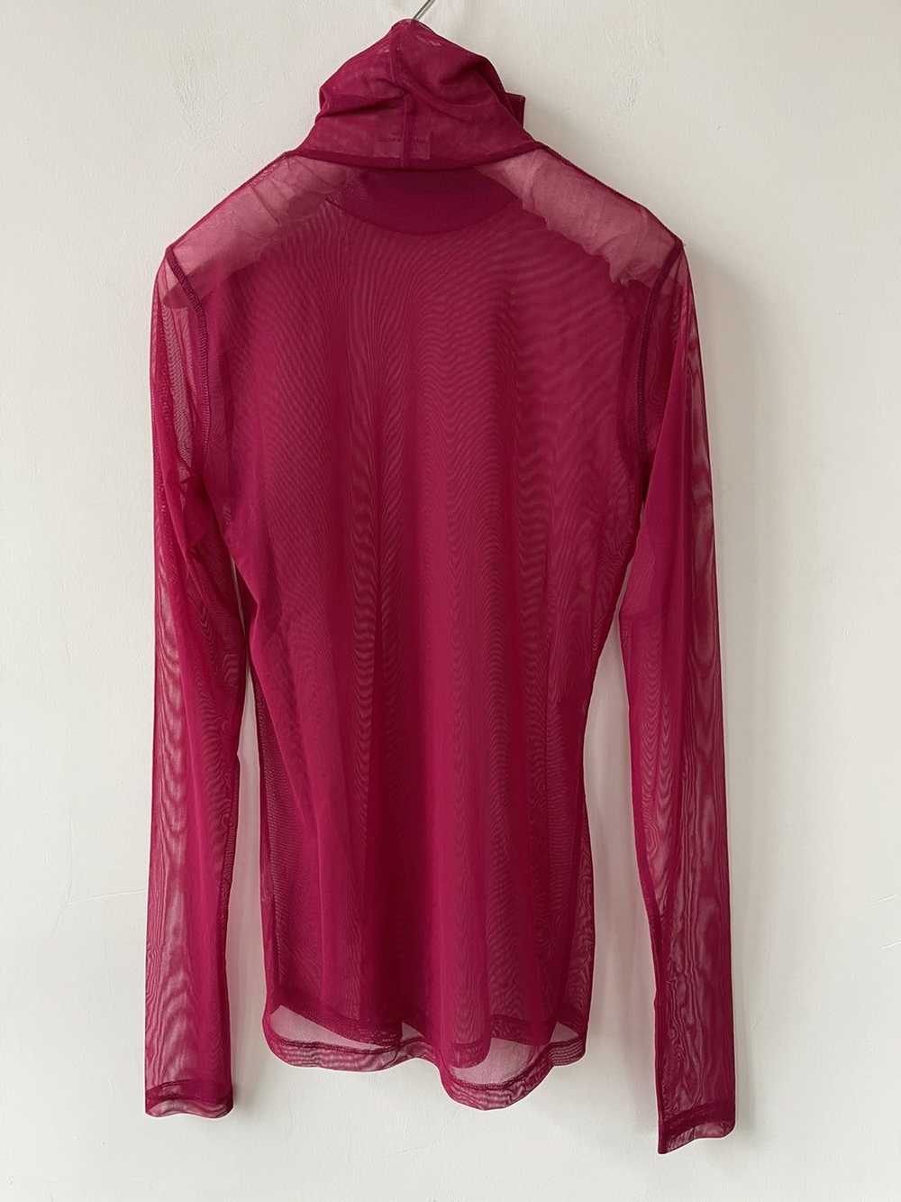 Dries Van Noten Stretch-Mesh Turtleneck Top - image 2