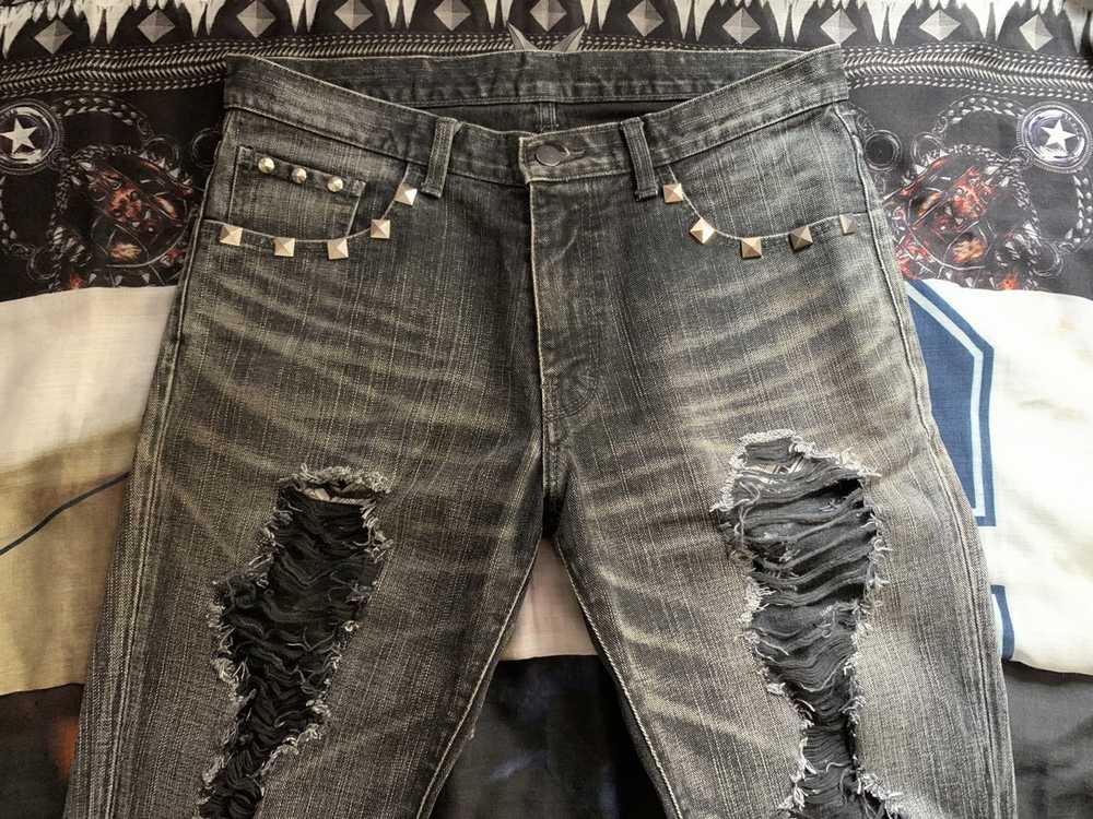 Number (N)ine Number N ine Ash Tear Drop Jeans Super Destroyed
