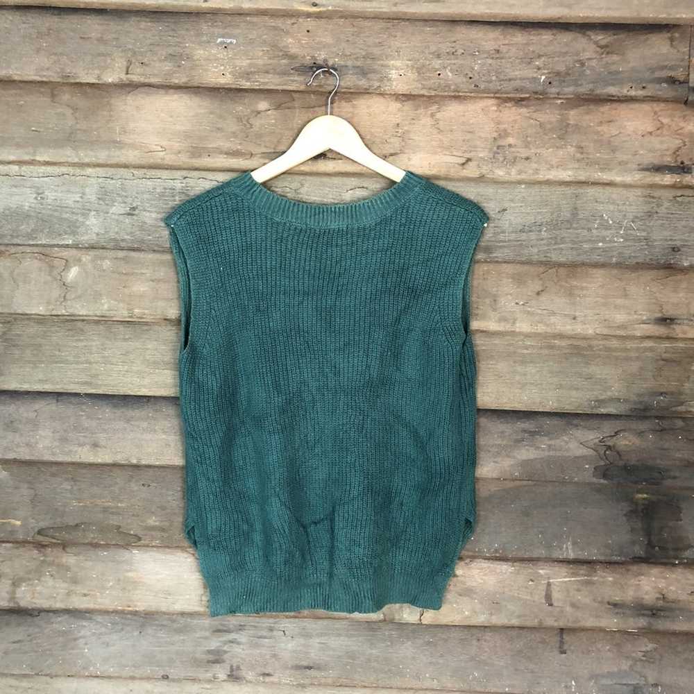 Homespun Knitwear × Japanese Brand Ingni Green Ve… - image 8