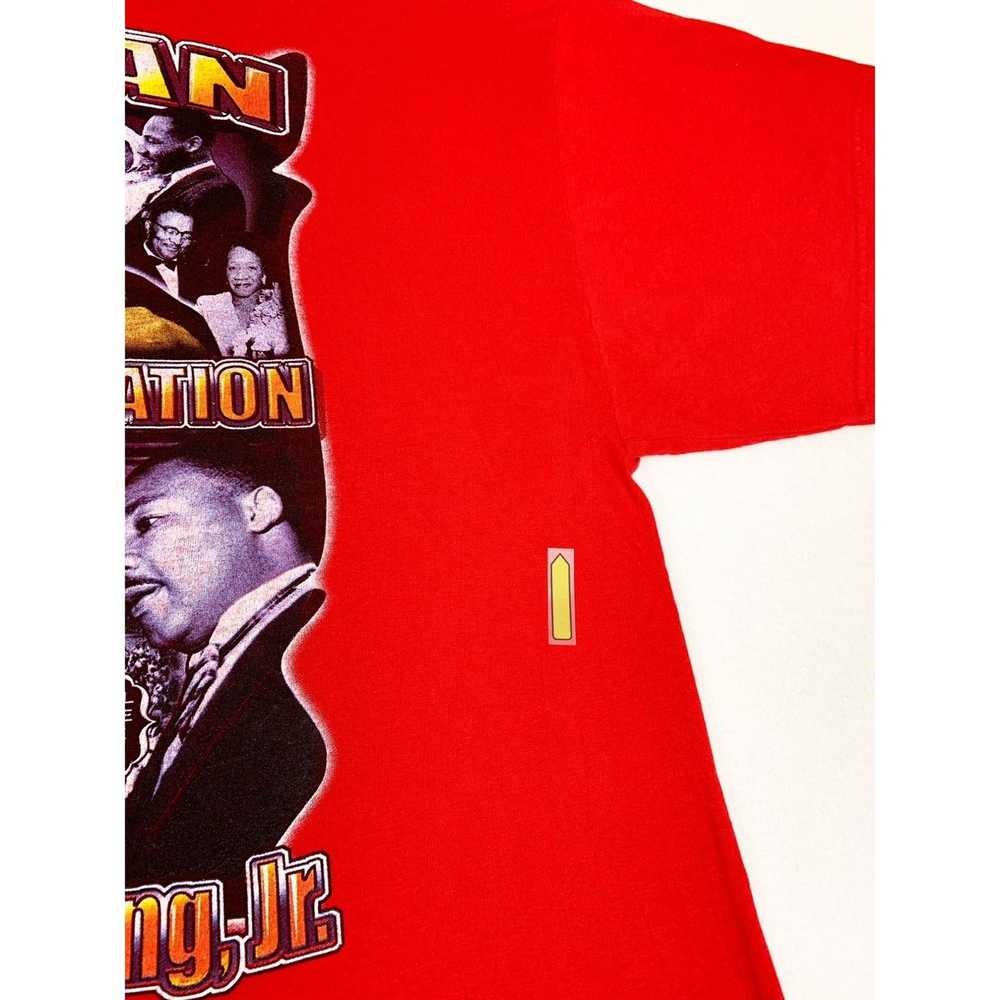 Rap Tees Vintage Y2K MLK T-Shirt Red 2XL Martin L… - image 8