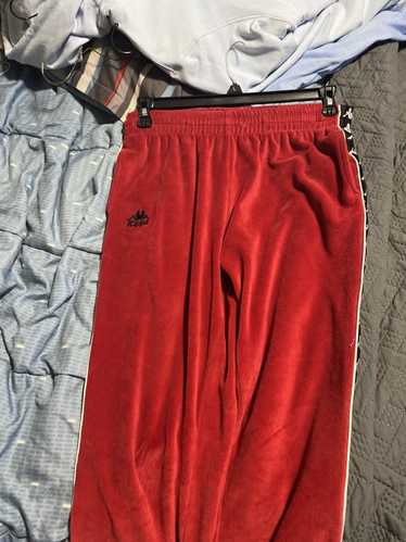 Kappa Red and Black Stripped Kappa Joggers