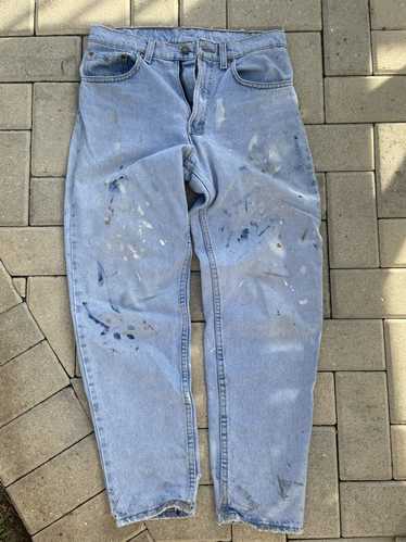 Levi's Vintage 90’s Levi 550 Painter Denim Paint S