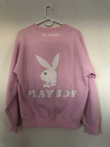 Playboy Vintage Playboy Pink Embroidered Sweater